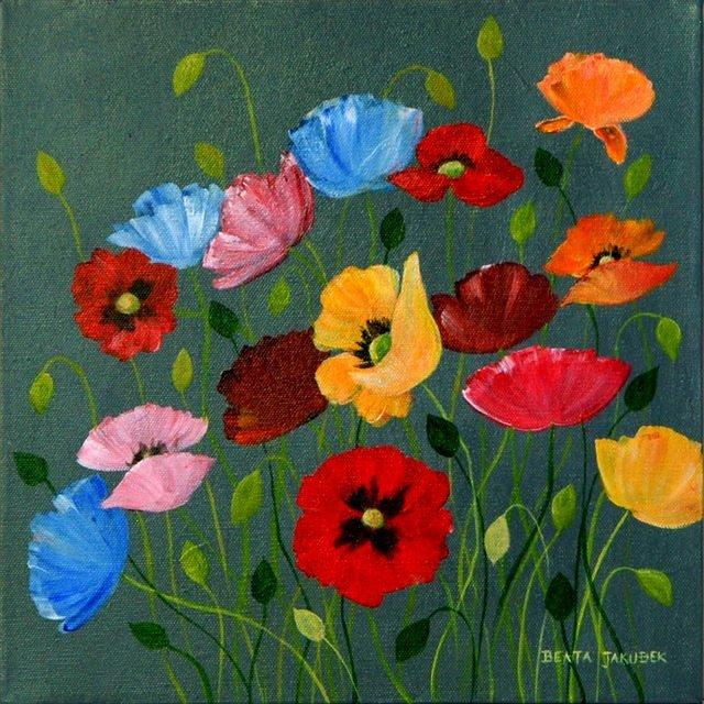 Colourful Poppies